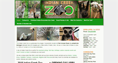 Desktop Screenshot of indiancreekzoo.com